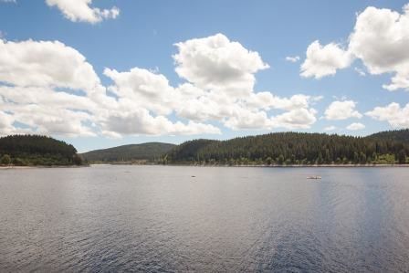 Blick über Schluchsee Richtung Seebrugg