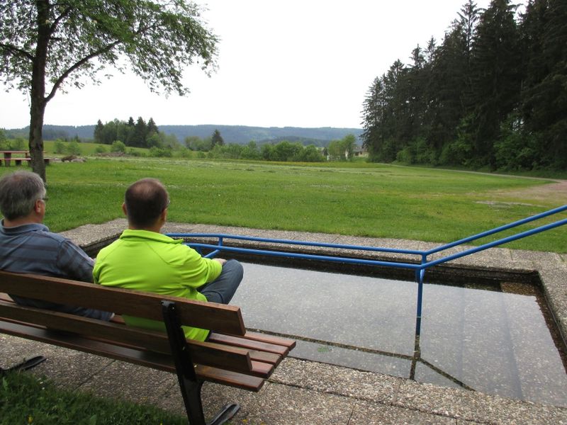 Rast an der Wassertretstelle Schönenbach