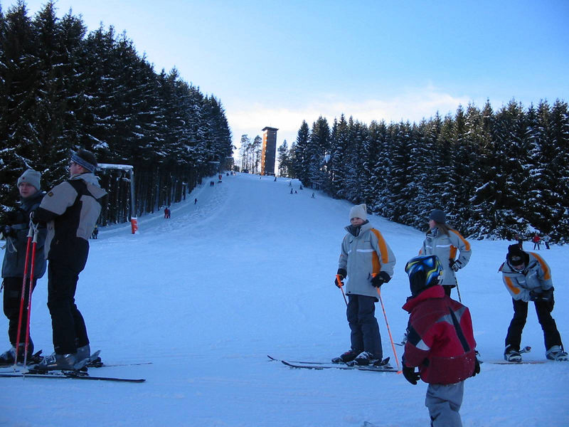 Der Skilift Kadernberg bei Schönberg im Nationalpark-FerienLand Bayerischer Wald