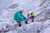 Klettersteig Gauablickhöhle im griffigen Kalk des Rätikons