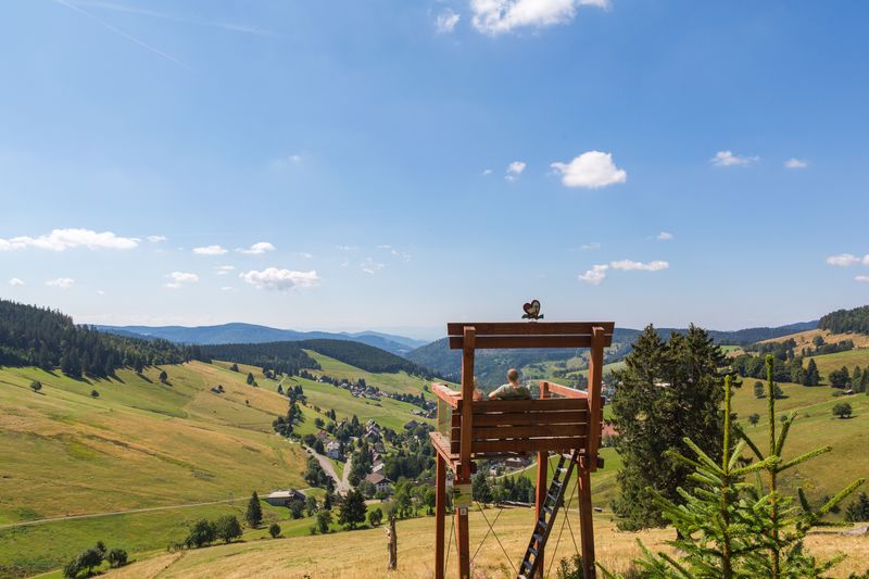 Lesestuhl mit Blick auf Todtnauberg