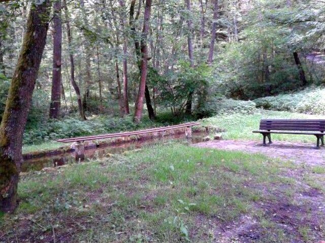 Wassertretbecken im Ortsteil Schönau der Stadt Viechtach