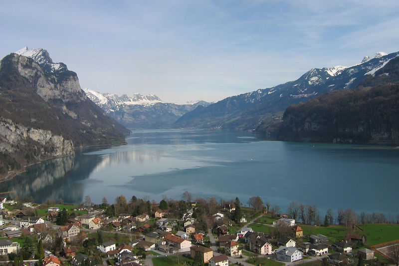 Weitsicht vom Chapfenberg ob Weesen