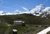 View to the east/south-east (from left): Monte Rosa massif, Liskamm, Breithorn.