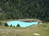 The Moosjisee is fed by glacial meltwater, hence its milky turquoise colour.