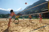 Beach volleyball in the centre of Zermatt: the Obere Matten sports and leisure area.