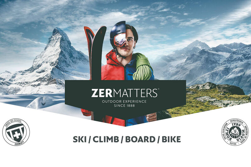 Zermatters offers guest services for skiing, climbing, snowboarding and biking.